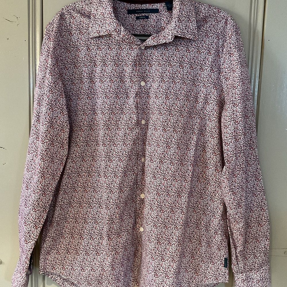 Men’s long sleeve button down shirt by Perry Ellis - Picture 3 of 5